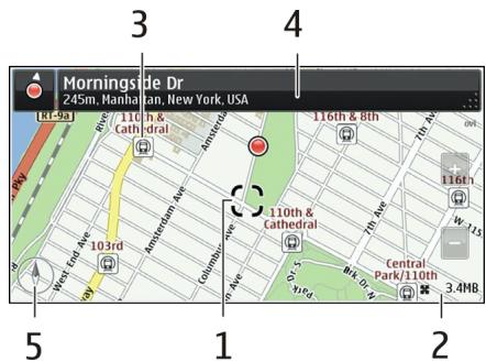 NOKIA OVI CARTES - Vue Carte - 1