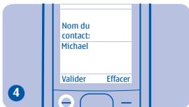 NOKIA 1800 - Enregistrer un nom et un numéro - 4