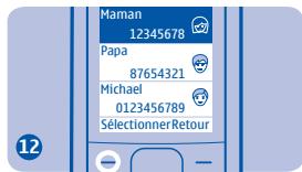 NOKIA 1800 - Enregistrer un nom et un numéro - 21