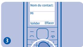 NOKIA 1800 - Enregistrer un nom et un numéro - 2