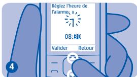 NOKIA 1800 - Régler une alarme - 4