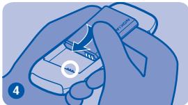NOKIA 1800 - Installer la carte SIM et la batterie - 2
