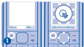 NOKIA 1800 - Régler une alarme - 3