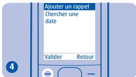 NOKIA 1800 - Définir un rappel - 7