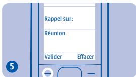 NOKIA 1800 - Définir un rappel - 9