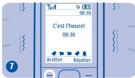 NOKIA 1800 - Définir un rappel - 2