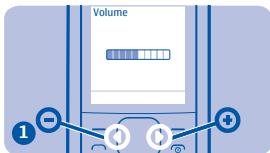 NOKIA 1800 - Modifier le volume - 2