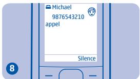 NOKIA 1800 - Enregistrer un nom et un numéro - 10