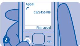NOKIA 1800 - Utiliser le kit oreillette - 3
