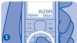 NOKIA 1800 - Émettre ou répondre à un appel - 3
