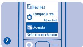 NOKIA 1800 - Définir un rappel - 4