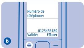 NOKIA 1800 - Enregistrer un nom et un numéro - 8