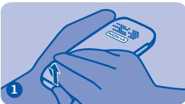 NOKIA 1800 - Installer la carte SIM et la batterie - 1