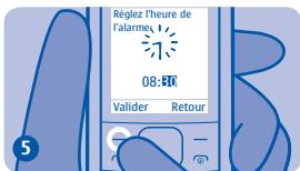 NOKIA 1800 - Régler une alarme - 6