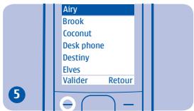 NOKIA 1800 - Enregistrer un nom et un numéro - 35