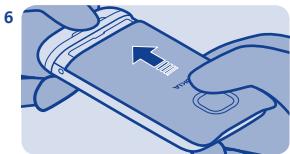 NOKIA ASHA 311 - Installer la carte SIM et la batterie - 6