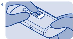 NOKIA ASHA 311 - Installer la carte SIM et la batterie - 2