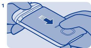 NOKIA ASHA 311 - Installer la carte SIM et la batterie - 1