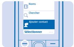 NOKIA 106 - Enregister un nom et un numero de téléphone - 2