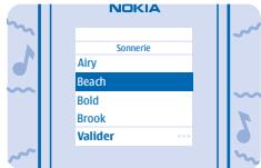 NOKIA 106 - Modifier la sonnerie - 3