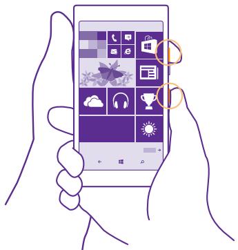 NOKIA LUMIA 535 - Réaliser une capture d'écran - 1