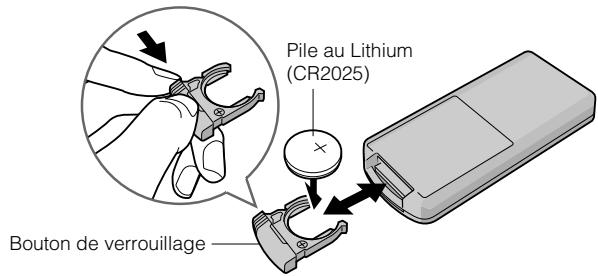JVC CU-VD40 - ■ Pour réinsérer la pile - 1