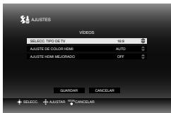 JVC CU-VD40 - Seleccione "SELECC. TIPO DE TV". - 2