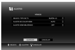 JVC CU-VD40 - Seleccione "GUARDAR". - 2
