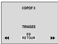 JVC GR-D270 - Pour imprimer en sélectionnant les images fixes et le nombre de tirages - 1