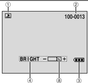 JVC GR-DV500E - Indications sur l'écran LCD et/ou le viseur durant la lecture D.S.C. - 1