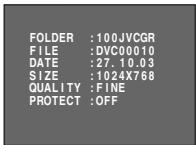 JVC GR-DV500E - Affichage des détails de fichier - 1