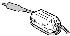 JVC GR-DV500E - Comment attacher le filtre en ligne (pour le câble S-vidéo en option) - 3