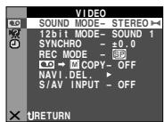 JVC GR-DV500E - Appuyer sur la molette MENU. L'écran de menu apparaît. - 2