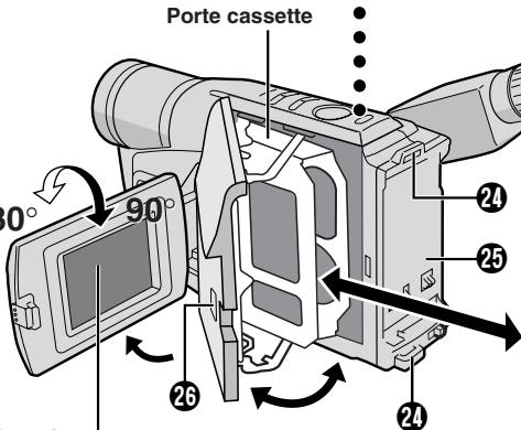 JVC GR-SXM29EF - Mise en place et retrait d'une cassette - 6