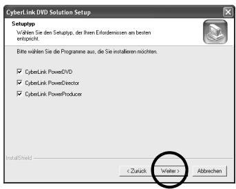 JVC GZ-MG77 - Wählen Sie das Programm oder die Programme aus, die Sie installieren möchten, und klicken Sie dann auf [Weiter]. - 1