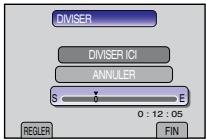 JVC GZ-HM200 - Sélectionnez [DIVISER ICI]. - 1