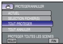 PROTEGER/ANNULER ACTUEL SELECTION FICHIER(S) TOUT PROTEGER TOUT ANNULER PROTEGER TOUTES LES SCENES REGLER FIN