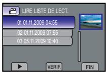 LIRE LISTE DE LECT. 01 01.11.2009 04:55 02 01.11.2009 07:55 03 05.11.2009 10:40 VERIF. FIN