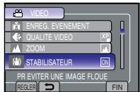 VIDEO ENREG. EVENEMENT QUALITE VIDEO XP ZOOM STABILISATEUR ON PR EVITER UNE IMAGE FLOUE REGLER FIN