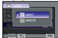 VIDEO OFF ARRET ON MARCHE REGLER FIN