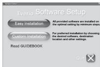 JVC GZ-HM200 - Cliquez sur [Easy Installation]. - 1