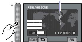 REGLAGE ZONE GMT 1.1.2009 01:00 REGLER FIN