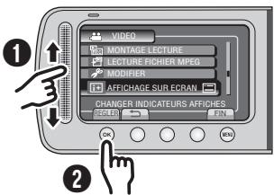 JVC GZ-MS125 - Comment utiliser le capteur tactile - 1