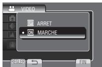JVC GZ-MS125 - Sélectionnéz le réglage désiré. - 1