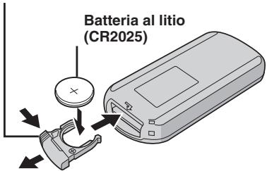 JVC GZ-MS125 - Per reinserire la batteria - 1