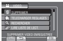 JVC GZ-MS125 - Sélectionnez [SUPPRIMER]. - 1
