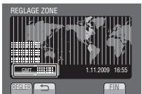 JVC GZ-MS125 - Sélectionnez une ville dans la région dans laquelle vous voyagez. - 1