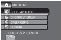 JVC GZ-MS125 - Sélectionnez [CREER AVEC TOUT]. - 1