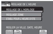 JVC GZ-MS125 - Sélectionnez [REGLAGE DE L'HORLOGE]. - 1