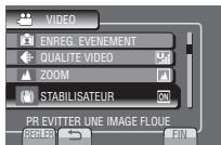 JVC GZ-MS125 - Sélectionné le menu désiré. - 1